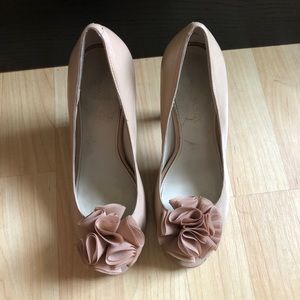 Nine West Nude Heels 💐